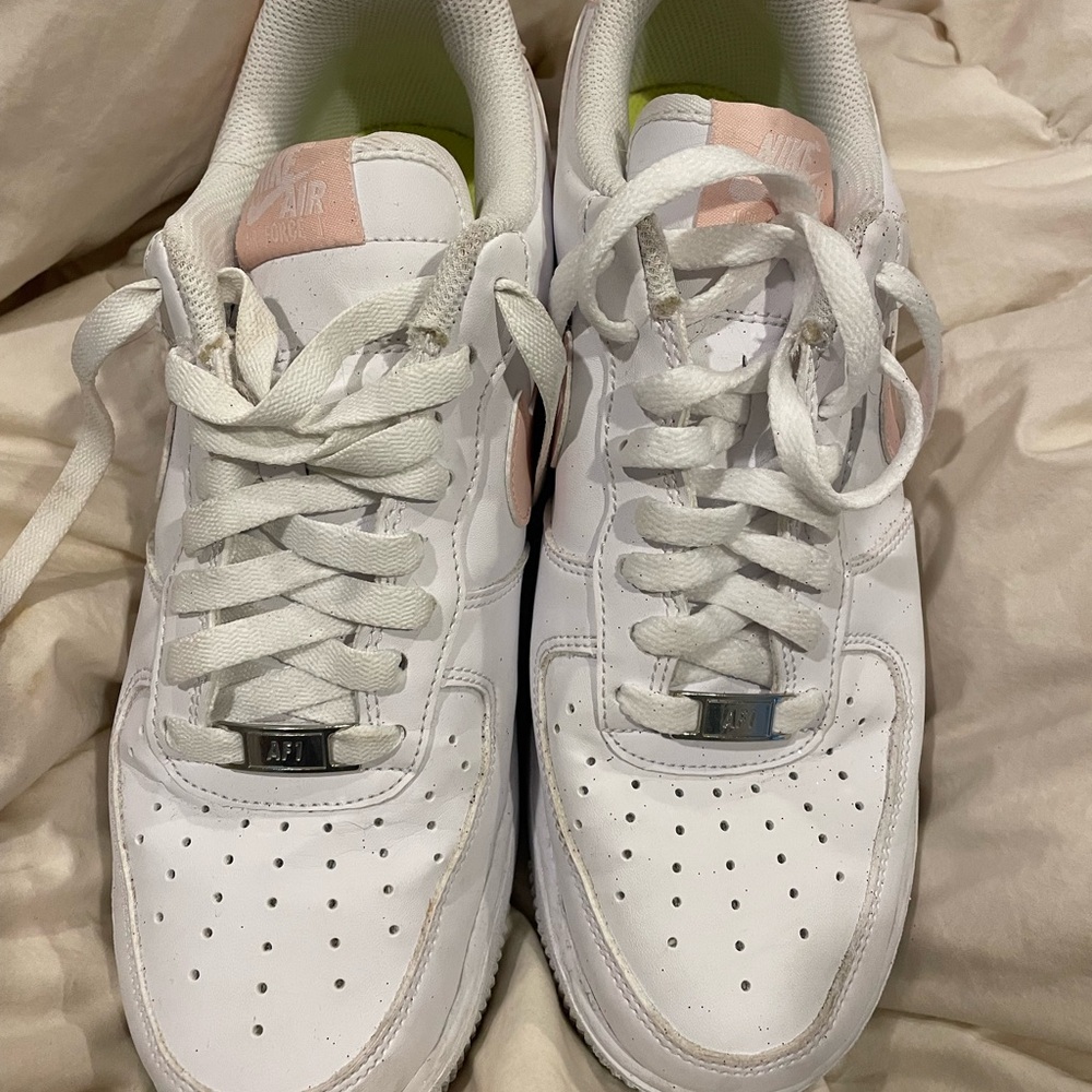 Nike Air Force White with Pink Size 9